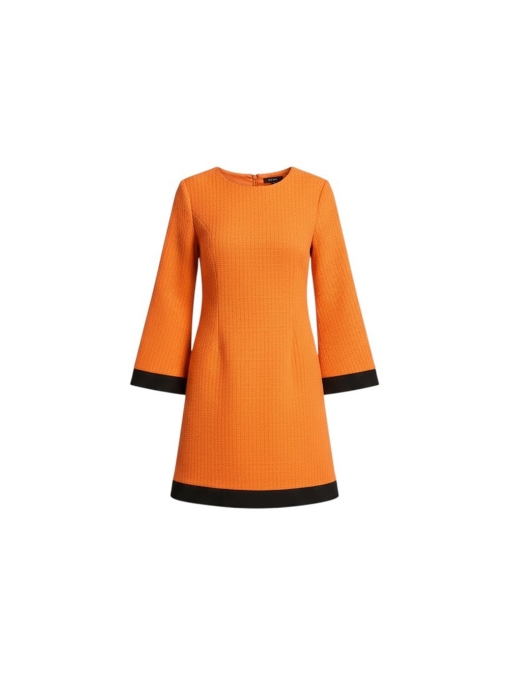 1960s Orange Mod Mini Dress